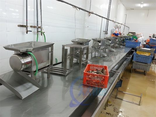 seafood processing plant Commercial Shrimp Processing Equipment Butterfly Shrimp Open Back and Take Shrimp Intestines