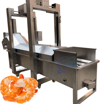 Commercial continuous automatic shrimp cooking and heating steam blanching machine Fish and shrimp vegetarian dishes