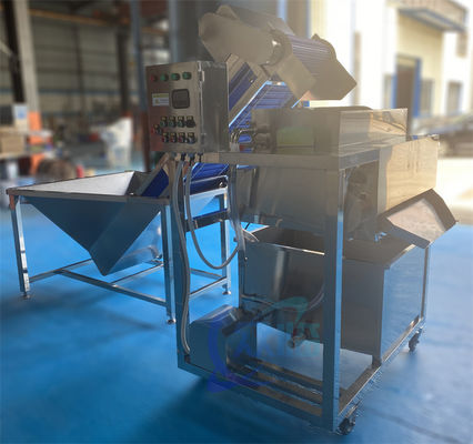 Shrimp cleaning and lifting machine, shrimp shell separator, shrimp shell and hair picking machine