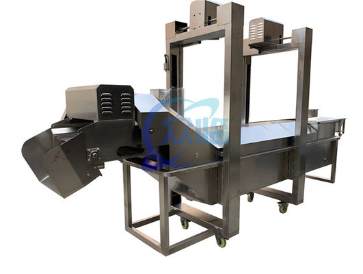 قیمت خوب 500-600KG/H ماشین پخت و پز میگو با صفحه لمسی PLC آنلاین