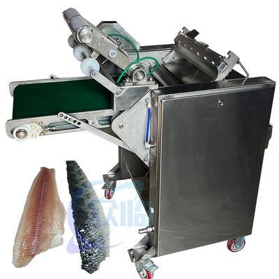 قیمت خوب 300-400KG/H ماشین پوست ماهی 1200x600x930mm برای صنعتی آنلاین