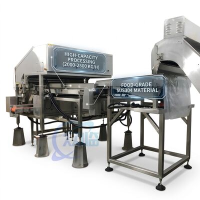 قیمت خوب High Capacity Shrimp Head Cutting Machine 316L Stainless Steel 500-800KG 7.5KW 50Hz آنلاین