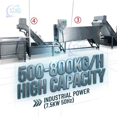 قیمت خوب Adjustable Speed Shrimp Head Screening Machine Anti Corrosive SUS316 2500-3000KG 3.0KW 380V آنلاین