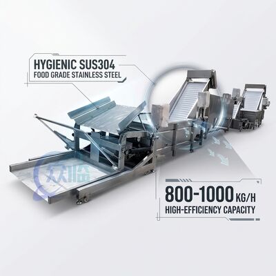 قیمت خوب Smart Shrimp Processing Equipment SUS316 2000-2500KG 2.2KW 50Hz For Seafood Factory آنلاین