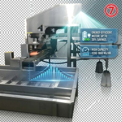 قیمت خوب 380V Powered Shrimp Head Body Separator Anti Corrosive SUS316 1000-1500KG 9.0KW 440V آنلاین