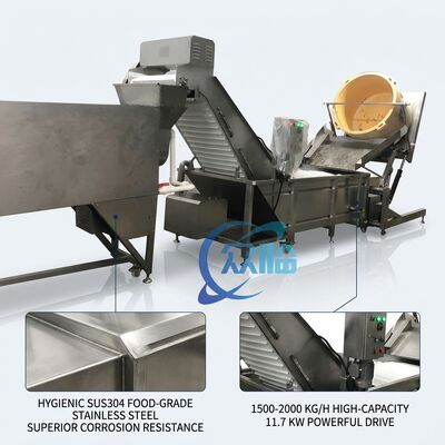 قیمت خوب Large Scale Shrimp Deheading Machine SUS304 500-800KG 2.2KW 380V For Catering Factory آنلاین