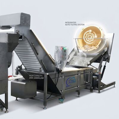 قیمت خوب New Design Seafood Processing Plant Equipment Food Grade SUS304 1500-2000KG 9.0KW 60Hz آنلاین