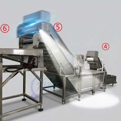 قیمت خوب Latest Shrimp Processing Equipment SUS316 800-1000KG 7.5KW 50Hz For Catering Factory آنلاین