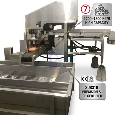 قیمت خوب Long Life Automatic Shrimp Deheading System SUS316L 2000-2500KG 3.0KW 415V For Catering Factory آنلاین
