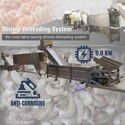 قیمت خوب Advanced Shrimp Head Separation Machine SUS304 2000-2500KG 15KW 440V For Seafood Export Company آنلاین