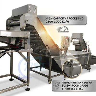 قیمت خوب CE Certified Shrimp Deheading Production Line Precision SUS316 1200-1800KG 2.2KW 415V آنلاین